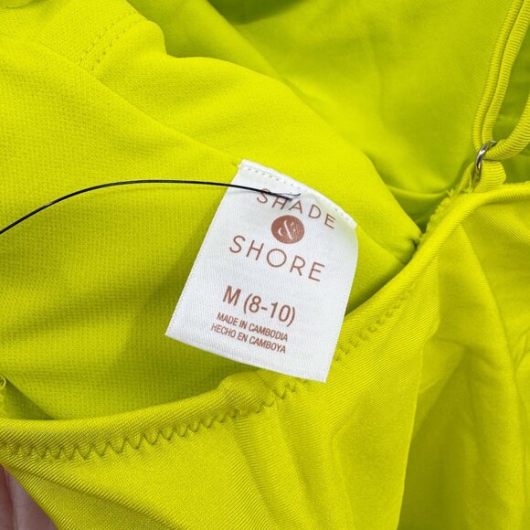 NEW Shade & Shore One Piece Swimsuit - Lime Green - Size Medium - Picture 9 of 10